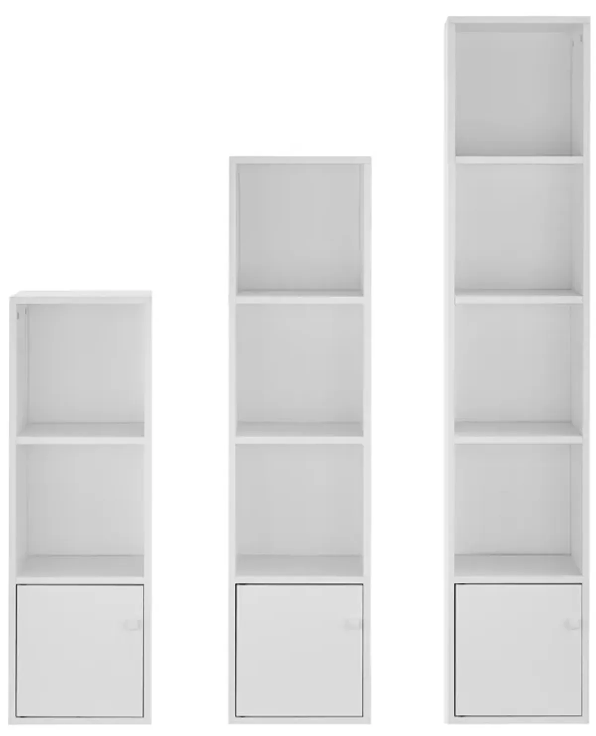 Marcel Cubes Modular Storage Organizer Cubby Cabinet Shelf Units (Set of 3)