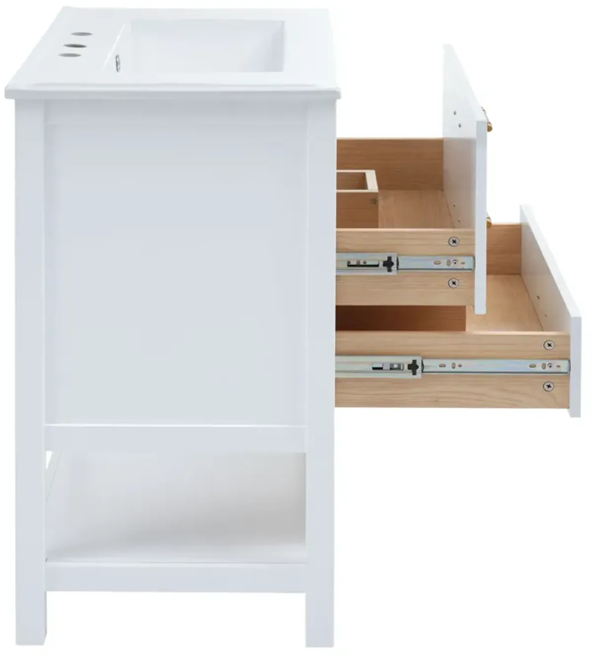 Merax Bathroom Vanity Cabinet with 2 Drawers