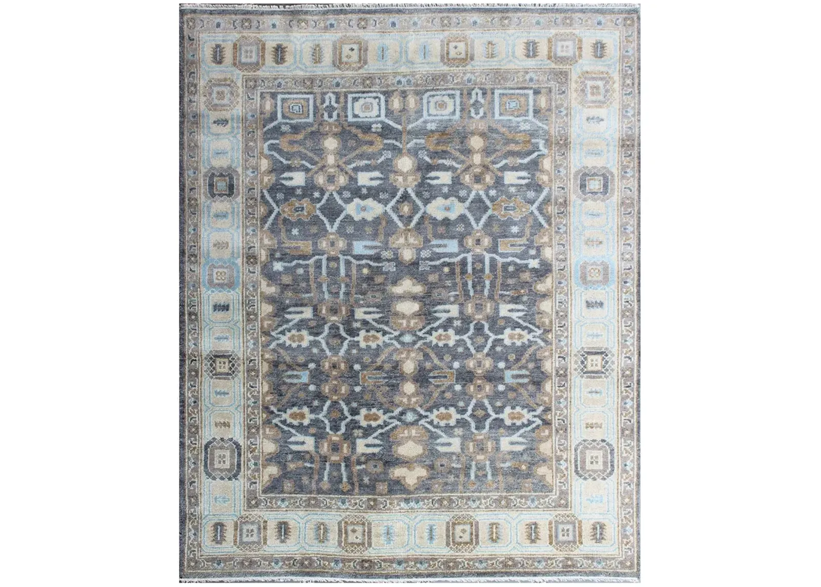 Samarkand SAMP59 Grey 8" x 10" Rug