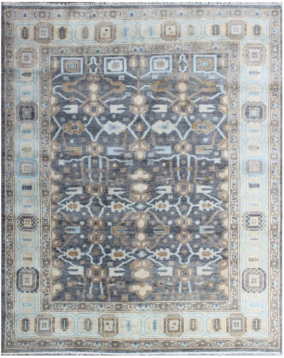 Samarkand SAMP59 Grey 8" x 10" Rug