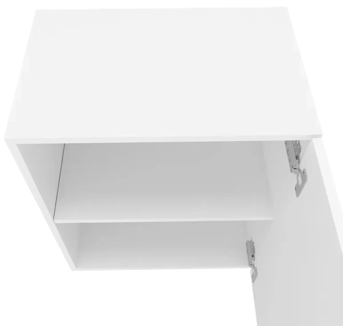 Sterling Wall Cabinet 23.6" H, with 1 Door and 2 Shelves, White