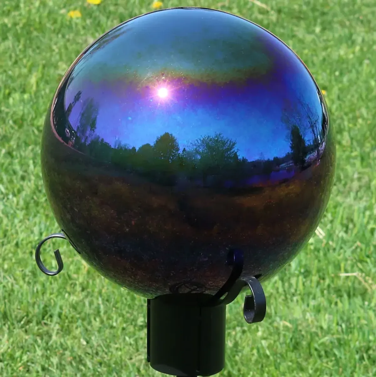 Sunnydaze Set of 2 10" Mirrored Stainless Steel Gazing Globe