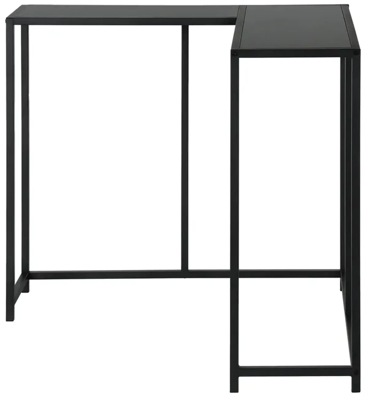 Monarch Specialties I 2157 Accent Table, Console, Entryway, Narrow, Corner, Living Room, Bedroom, Metal, Laminate, Black, Contemporary, Modern