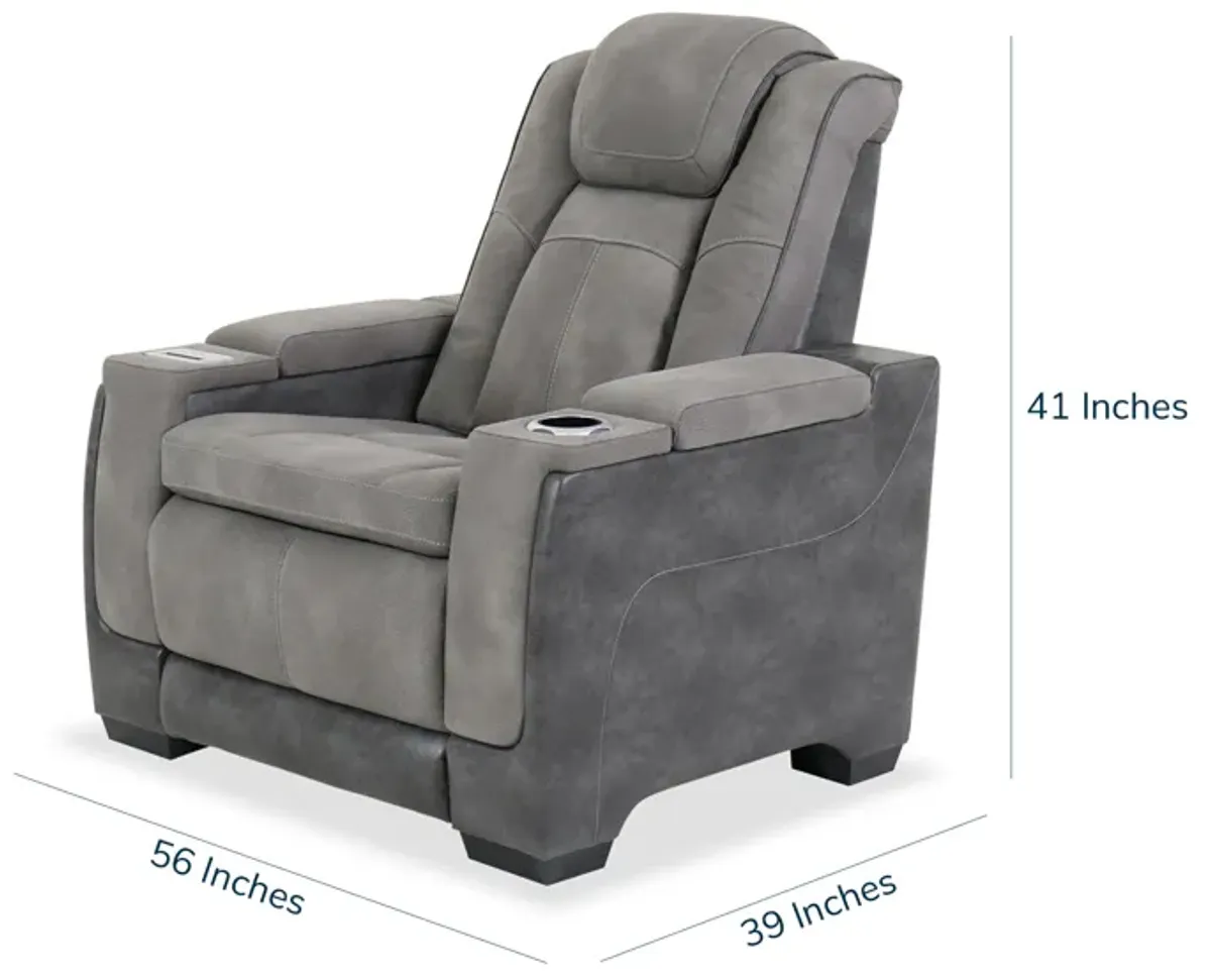 Next-Gen DuraPella Slate Dual Power Recliner