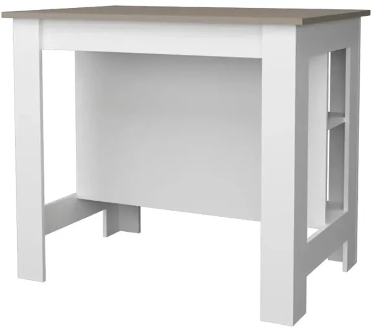 Kitchen Island Ada, Kitchen, Taupe / White