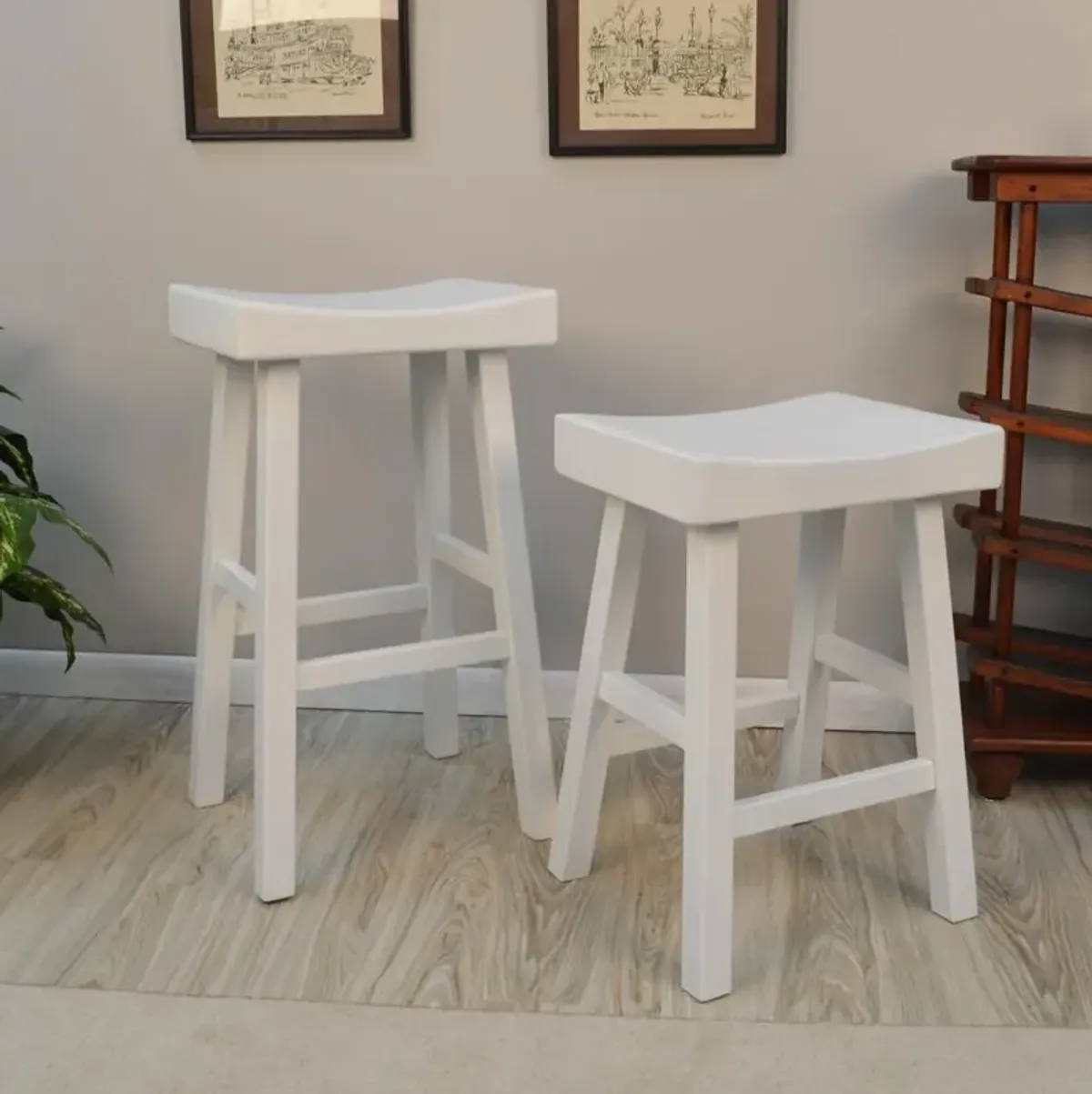 Carolina Living Colborn 30 Barstool - Antique White