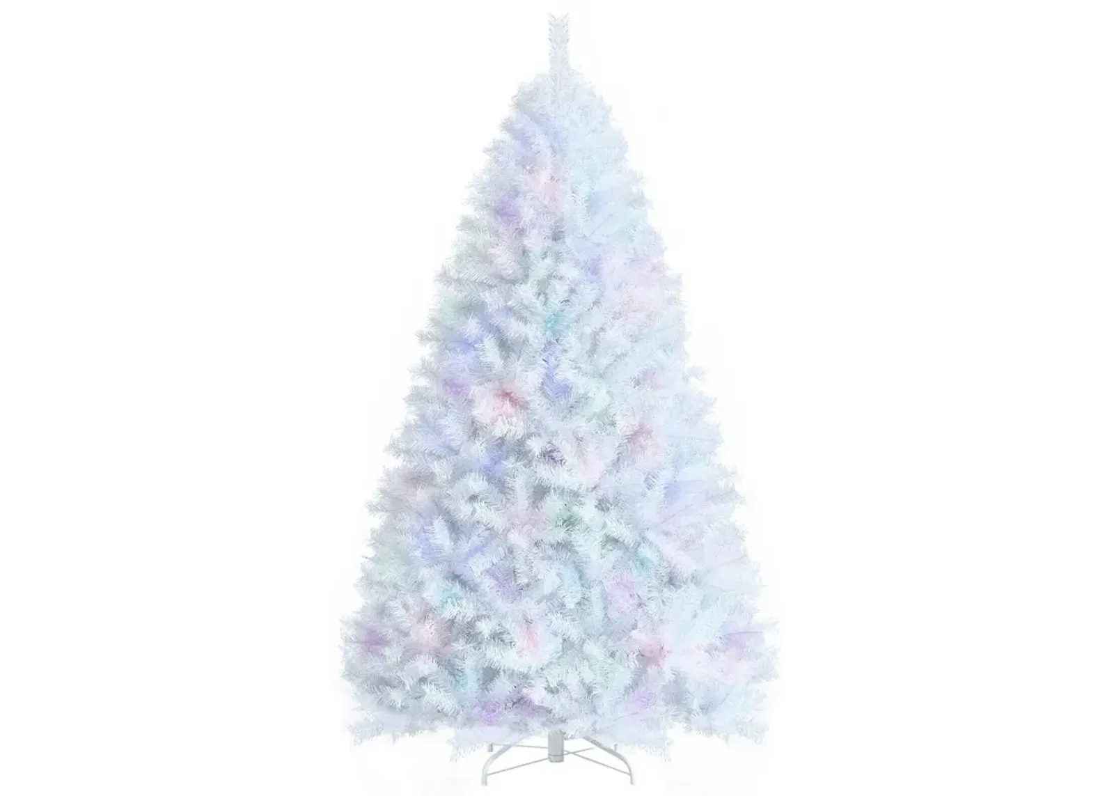 Iridescent Tinsel Artificial Christmas Tree with Branch Tips