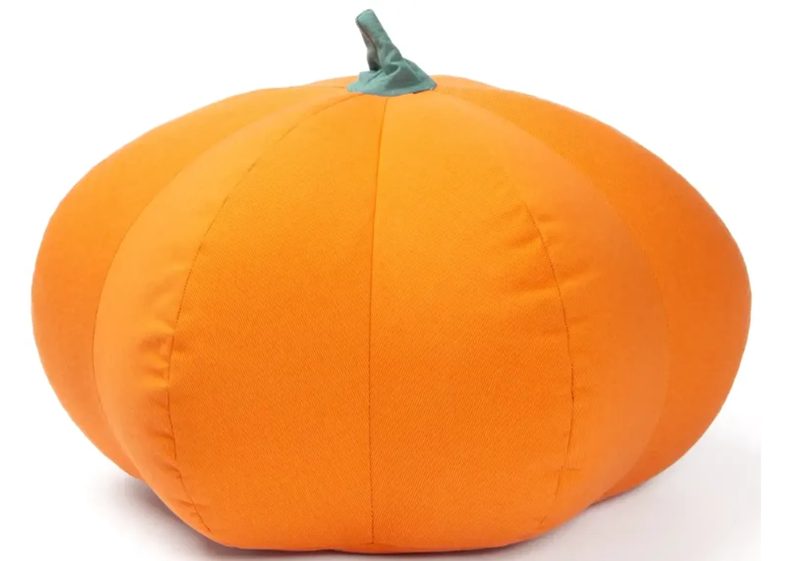 Jaxx Pumpkin Pouf - Luxurious Ottoman for Fall & Halloween Décor - Indoor/Outdoor Sunbrella Tangerine