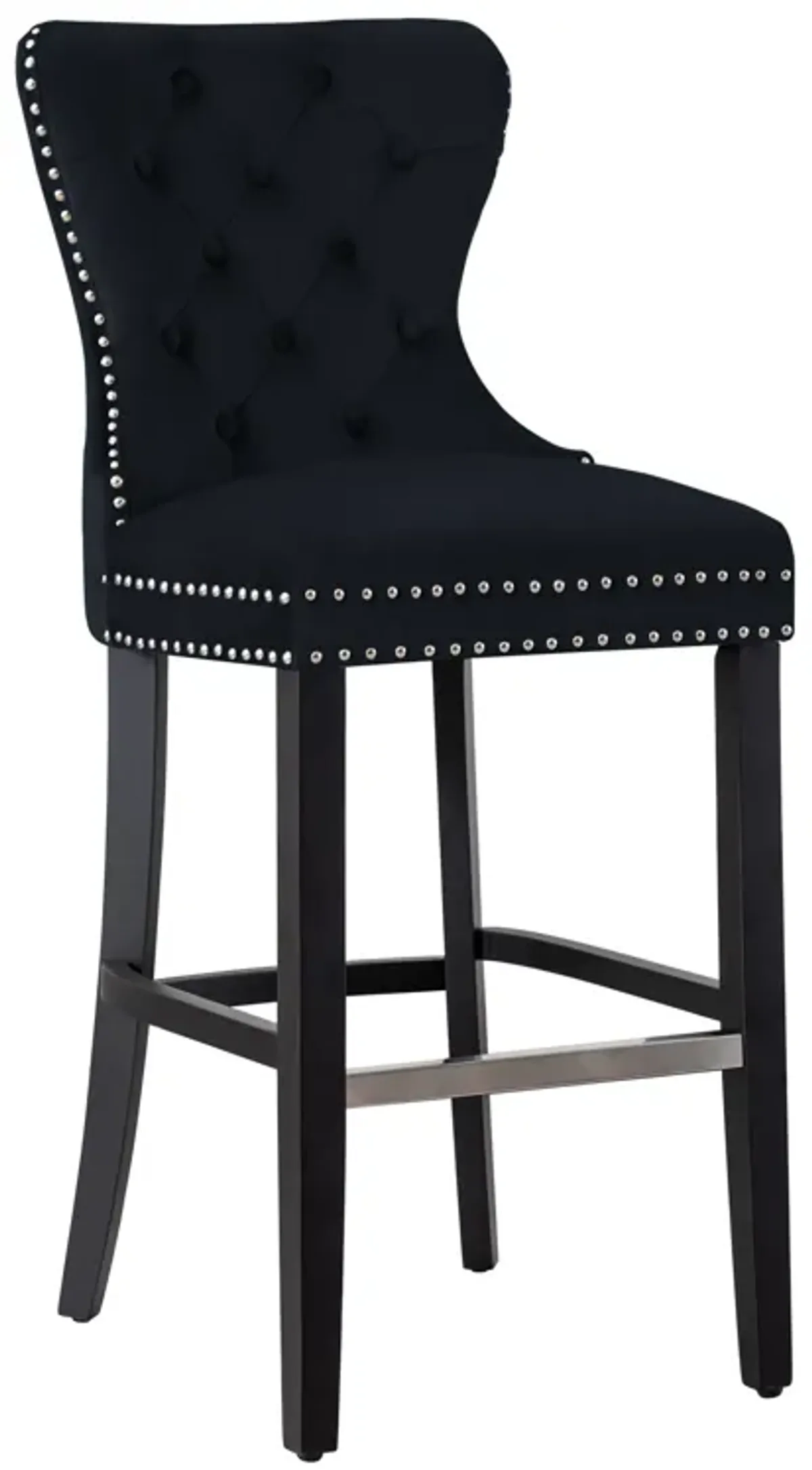 WestinTrends Tufted Velvet Bar Stool