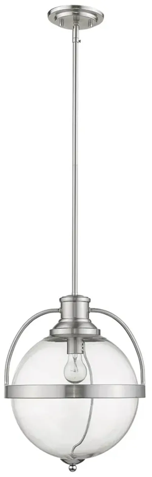 Hivvago Kassian 1-Light Satin Nickel Pendant
