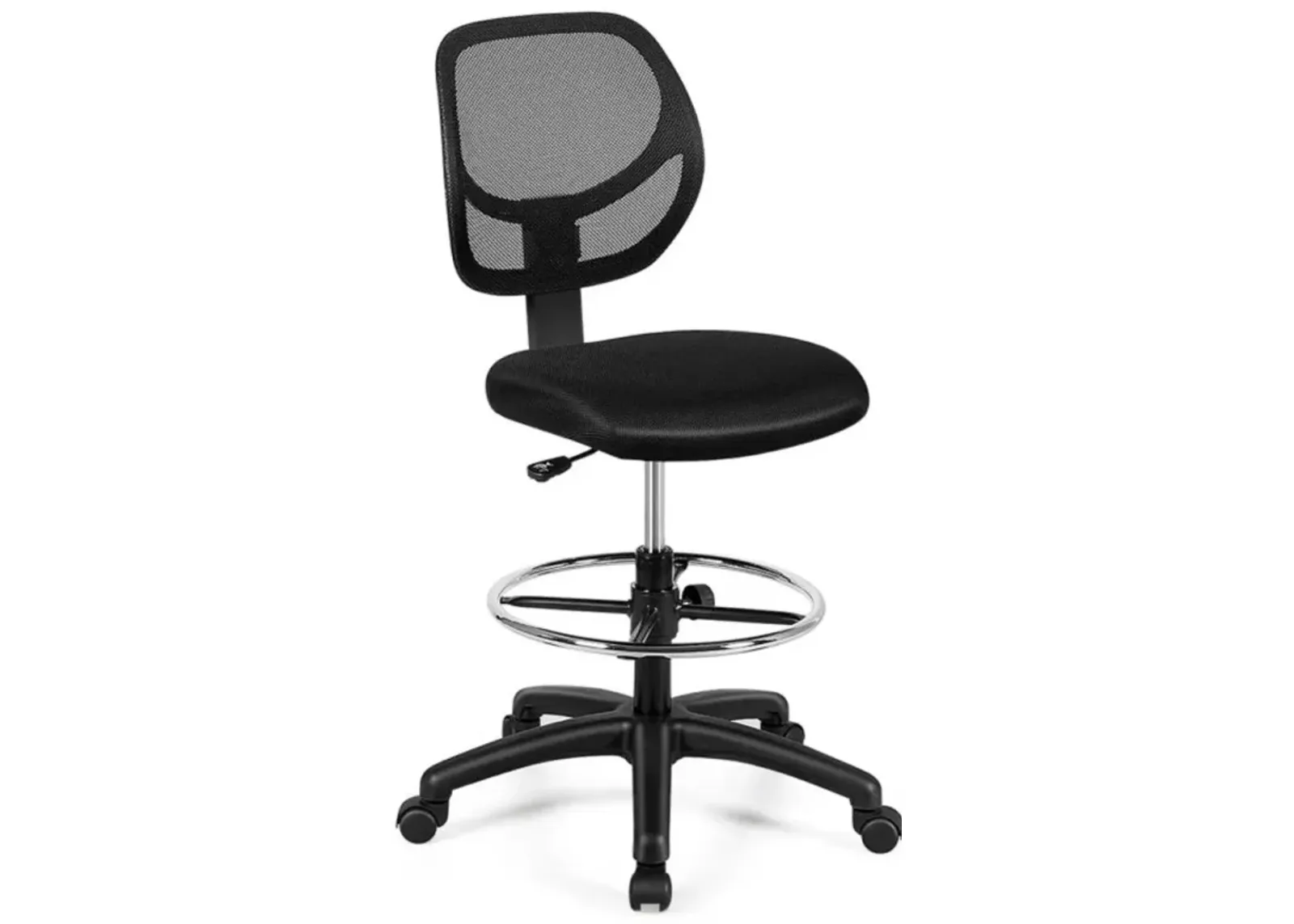 Hivvago Adjustable Height Mid Back Mesh Drafting Office Chair