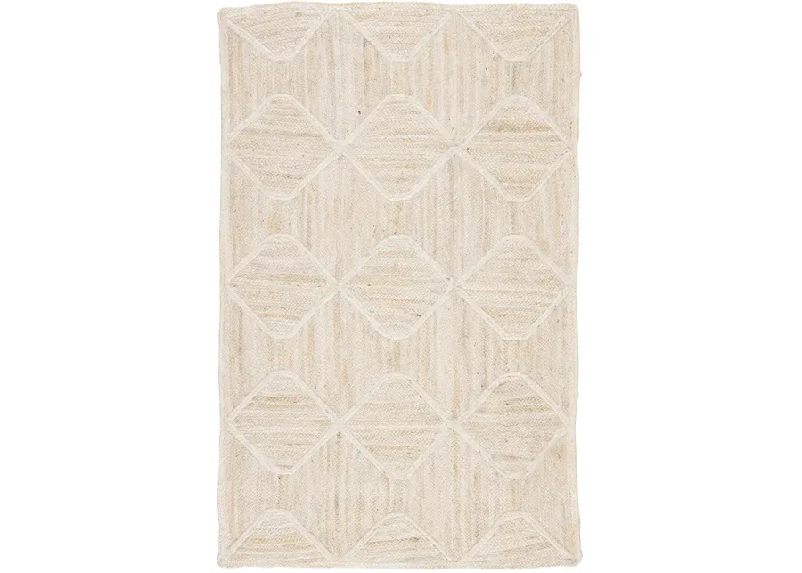 Naturals Tobago Sisal Bow White 2' x 3' Rug