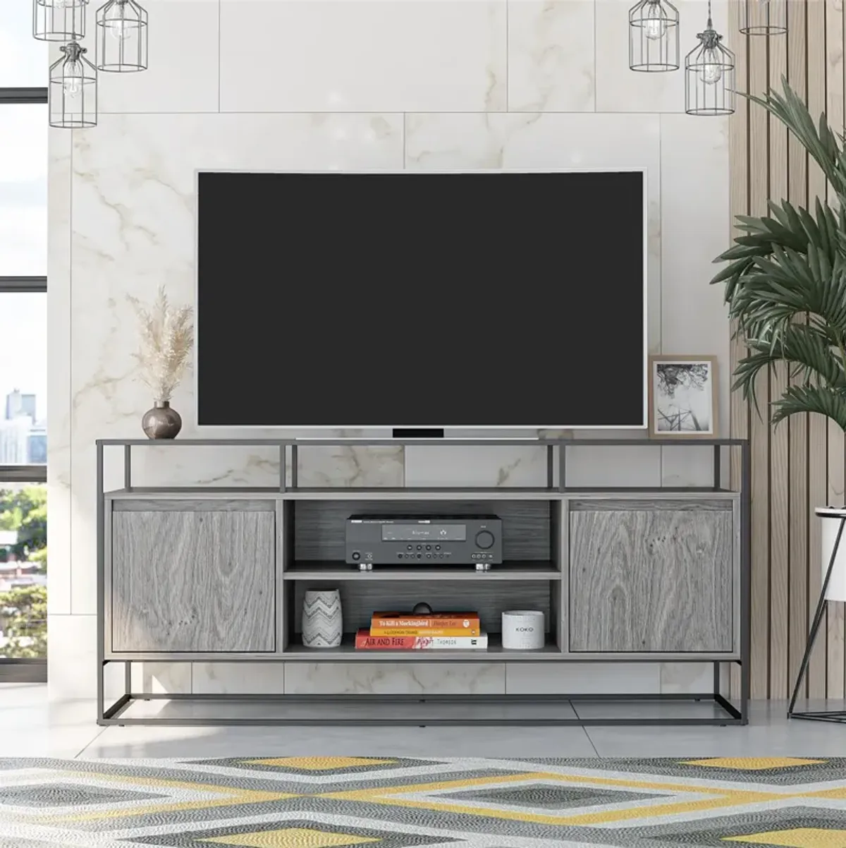 Camley Modern Media Console TV Stand for TVs up to 54"