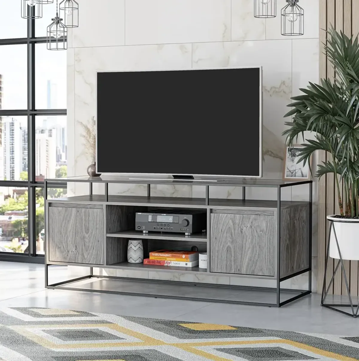 Camley Modern Media Console TV Stand for TVs up to 54"