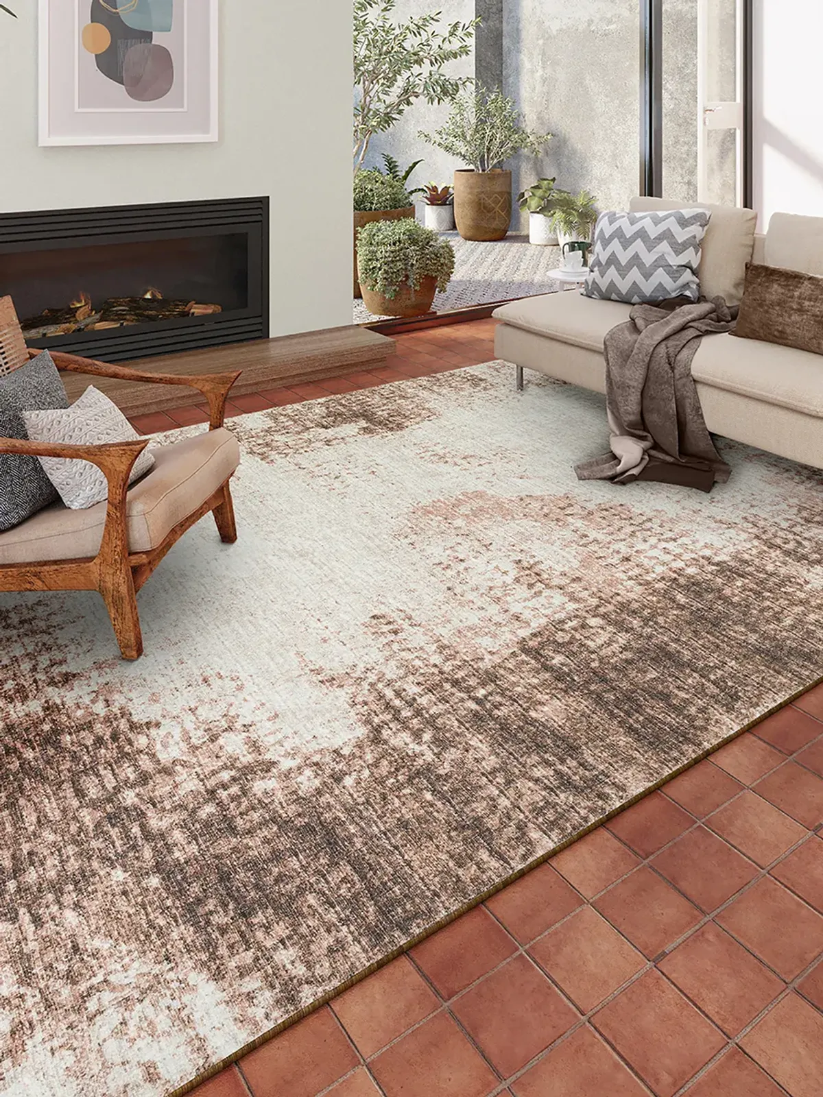 Winslow WL1 Chocolate 5' x 7'6" Rug