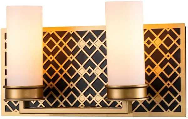 Lucas McKearn Ziggy 2 Lt Bath Bar in Lacquered Gold