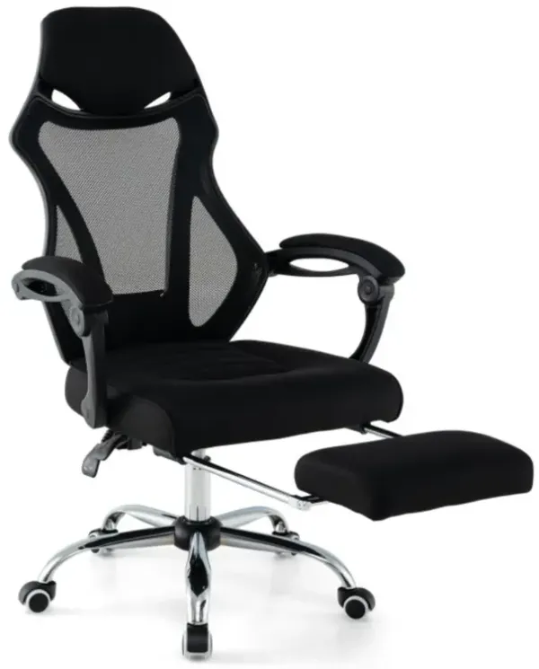 Hivvago Ergonomic Mesh Office Chair with Footrest and Tilting Backrest