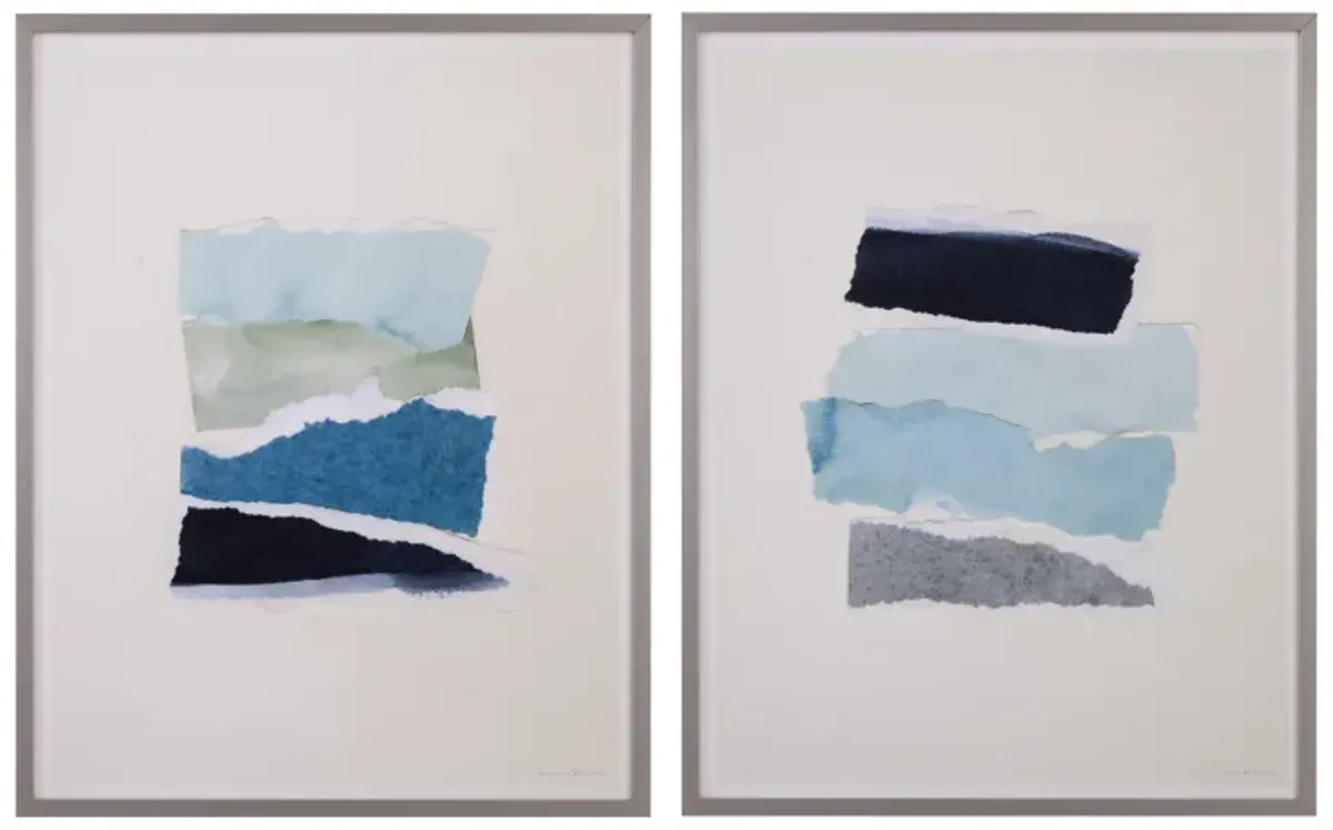 Seaside Color Framed Print (Set of 2)
