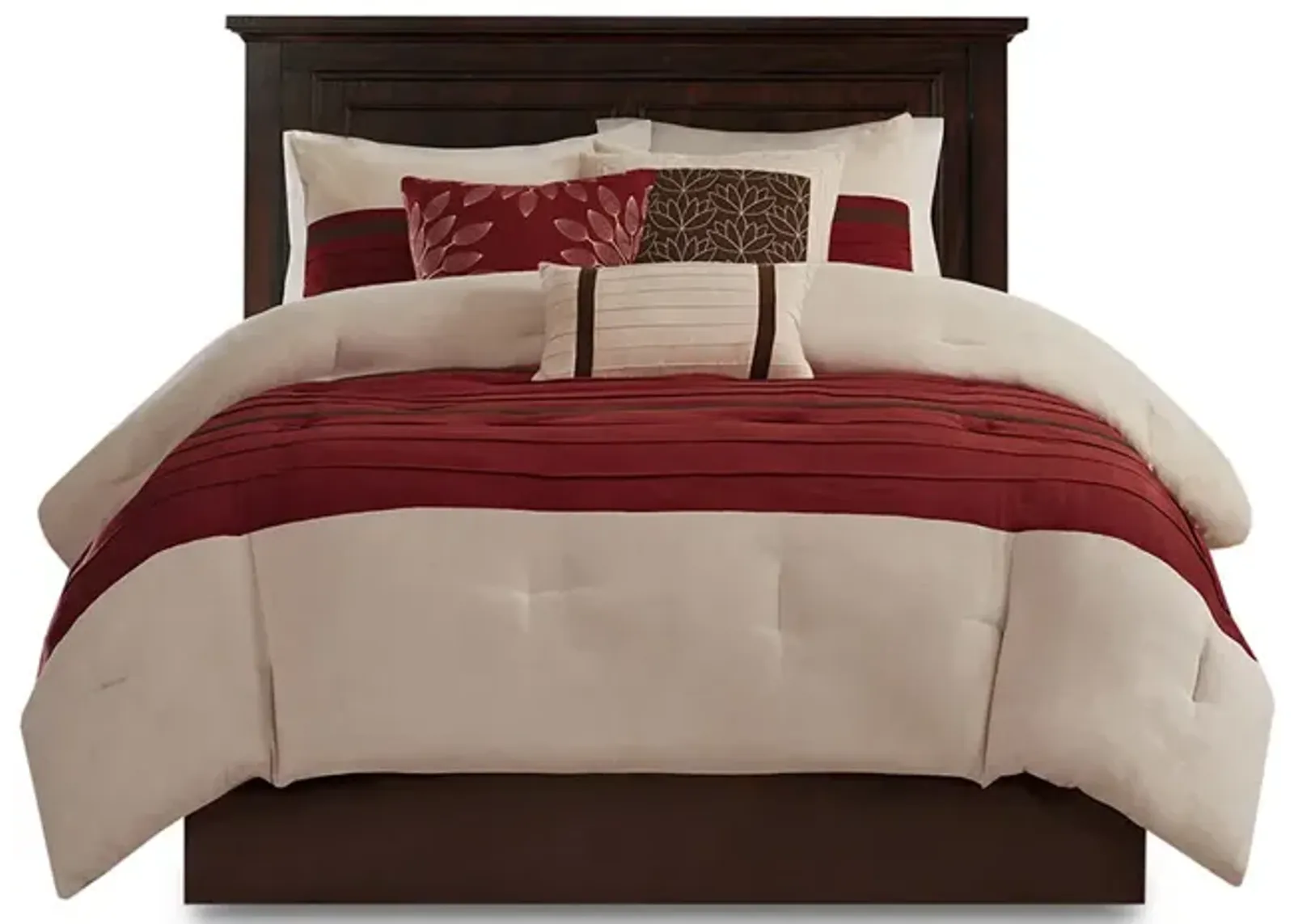 Gracie Mills Bryony 7-Piece Microsuede Comforter Set