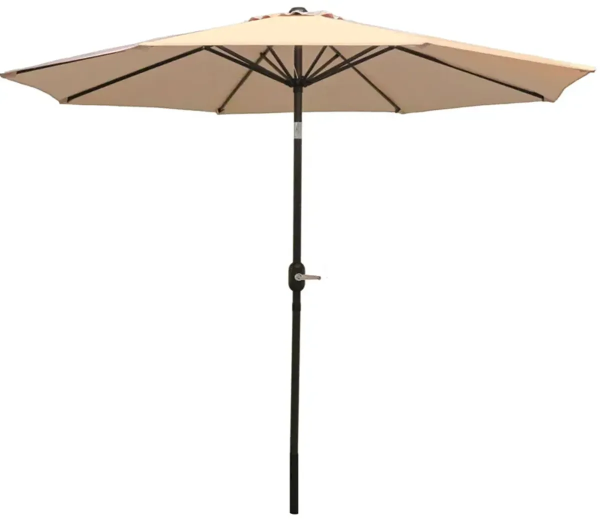 Sunnydaze 9 ft Aluminum Patio Umbrella with Tilt and Crank