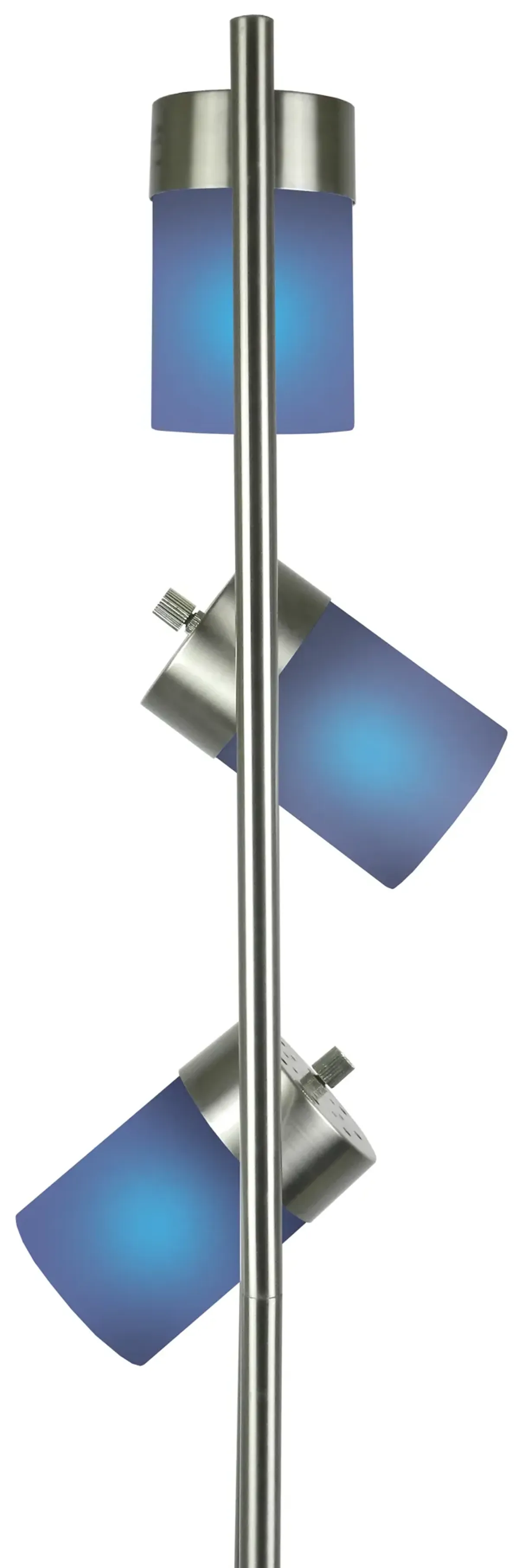 65"H 3-Blue-Head With Two Way Adjustable Floor Lamp