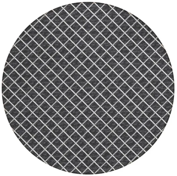 York YO1 Black 6' Rug