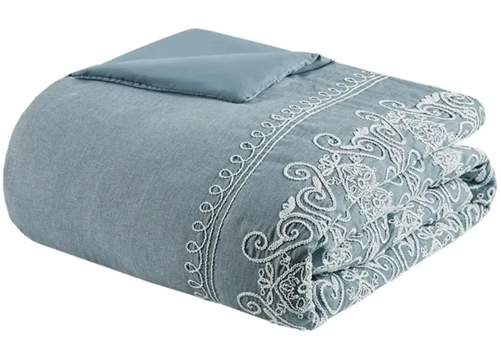 Gracie Mills Alyssa All-Season Serenity: 3-Piece Reversible Cotton Coverlet Set