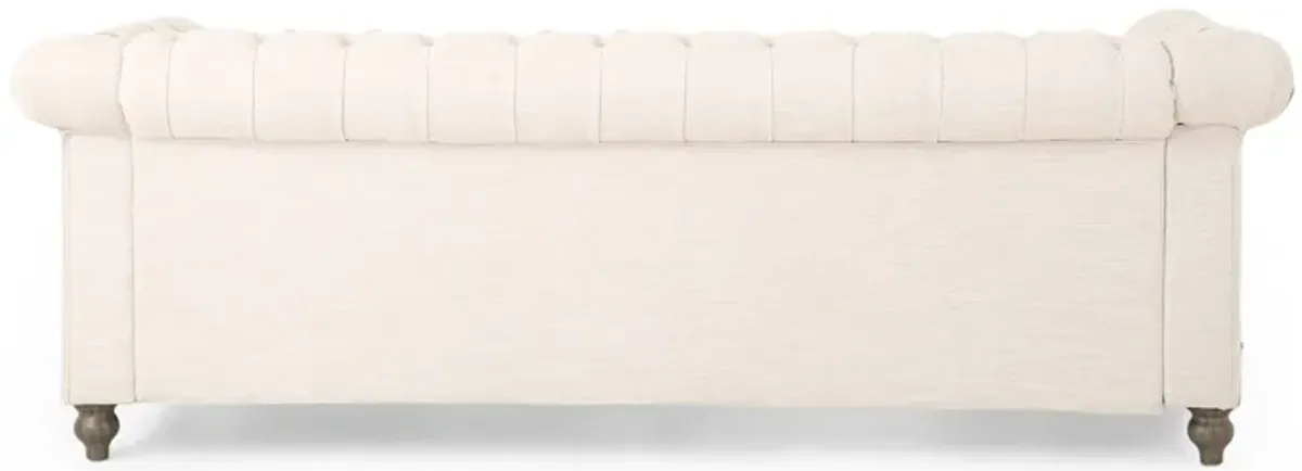 Merax 3-Seat Sofa with Wooden Legs