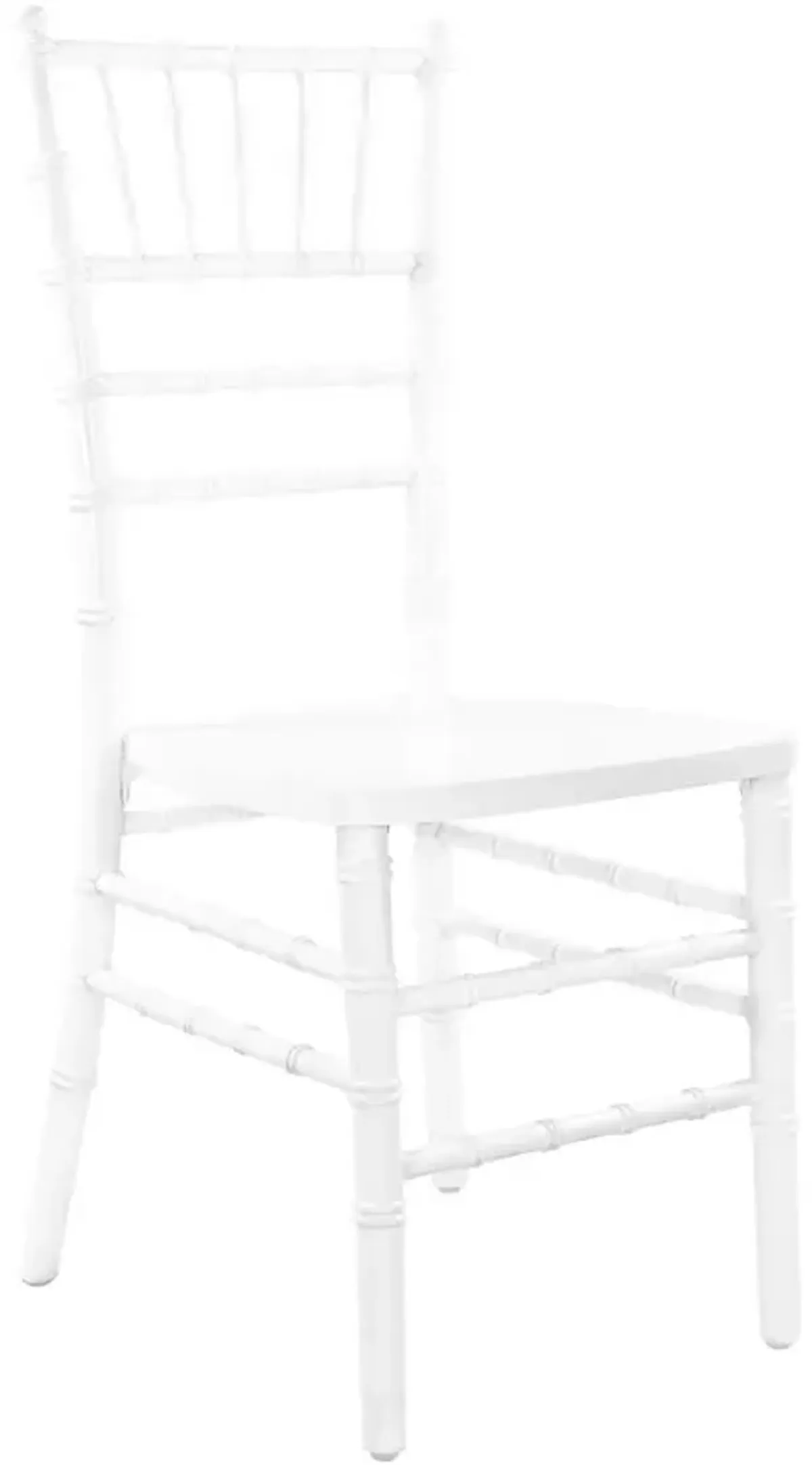 Flash Furniture Wood Chiavari Chairs, 18"L x 15.75"W x 36"H, White