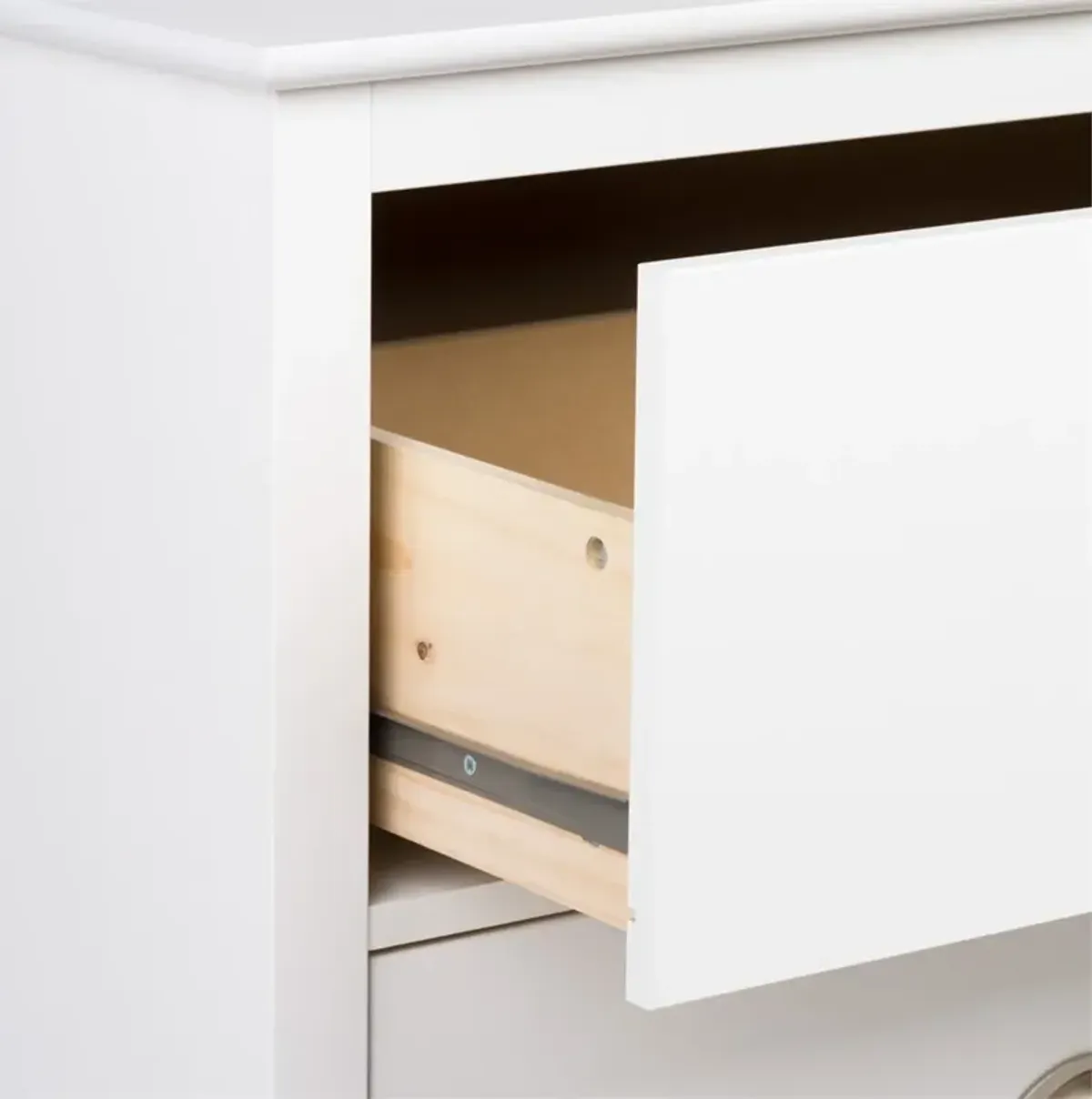 Prepac Yaletown 1-Drawer Tall Nightstand, White