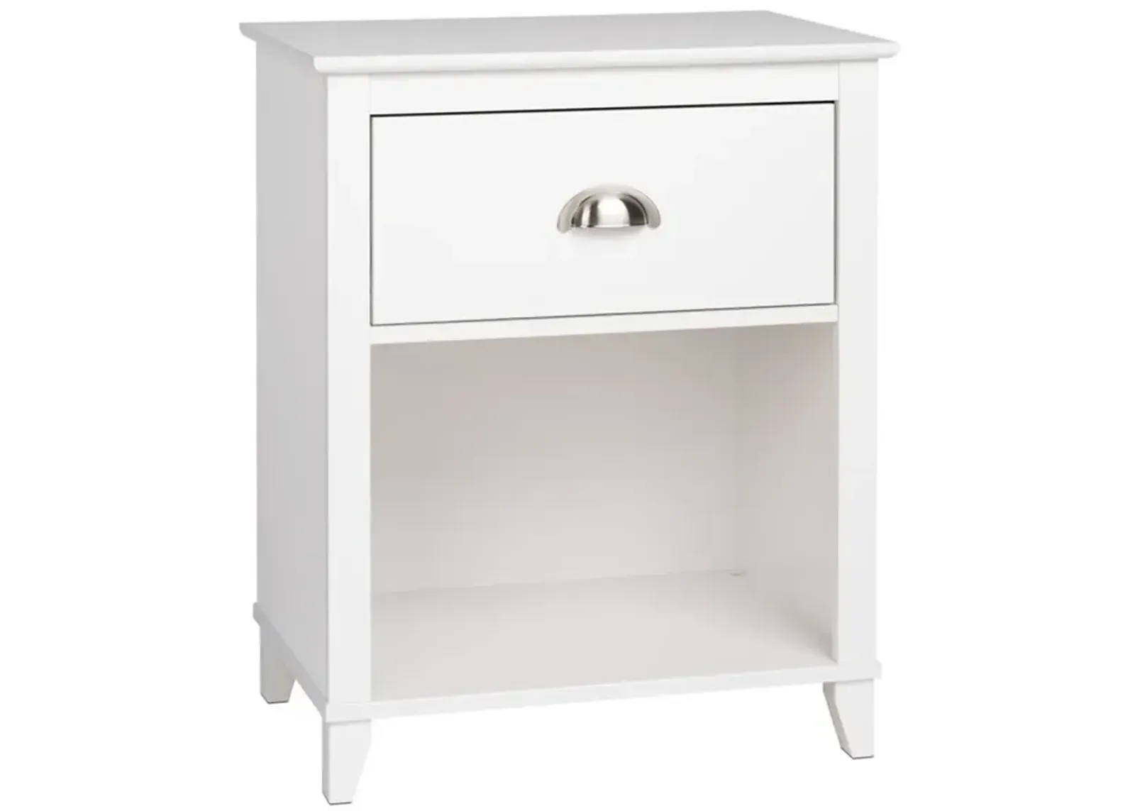 Prepac Yaletown 1-Drawer Tall Nightstand, White