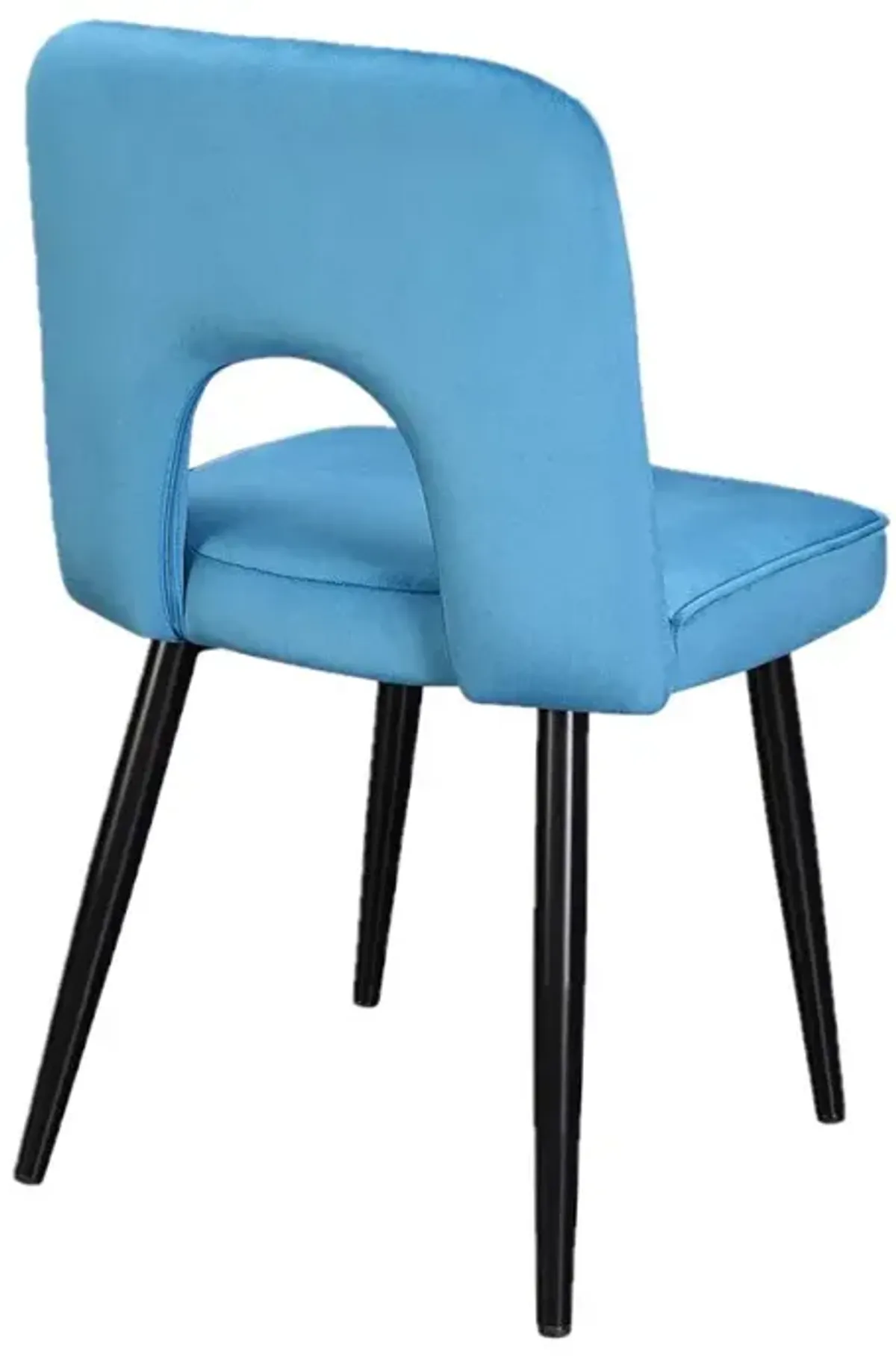 Nancy Chair (2 per box)- Teal Velvet/Black legs