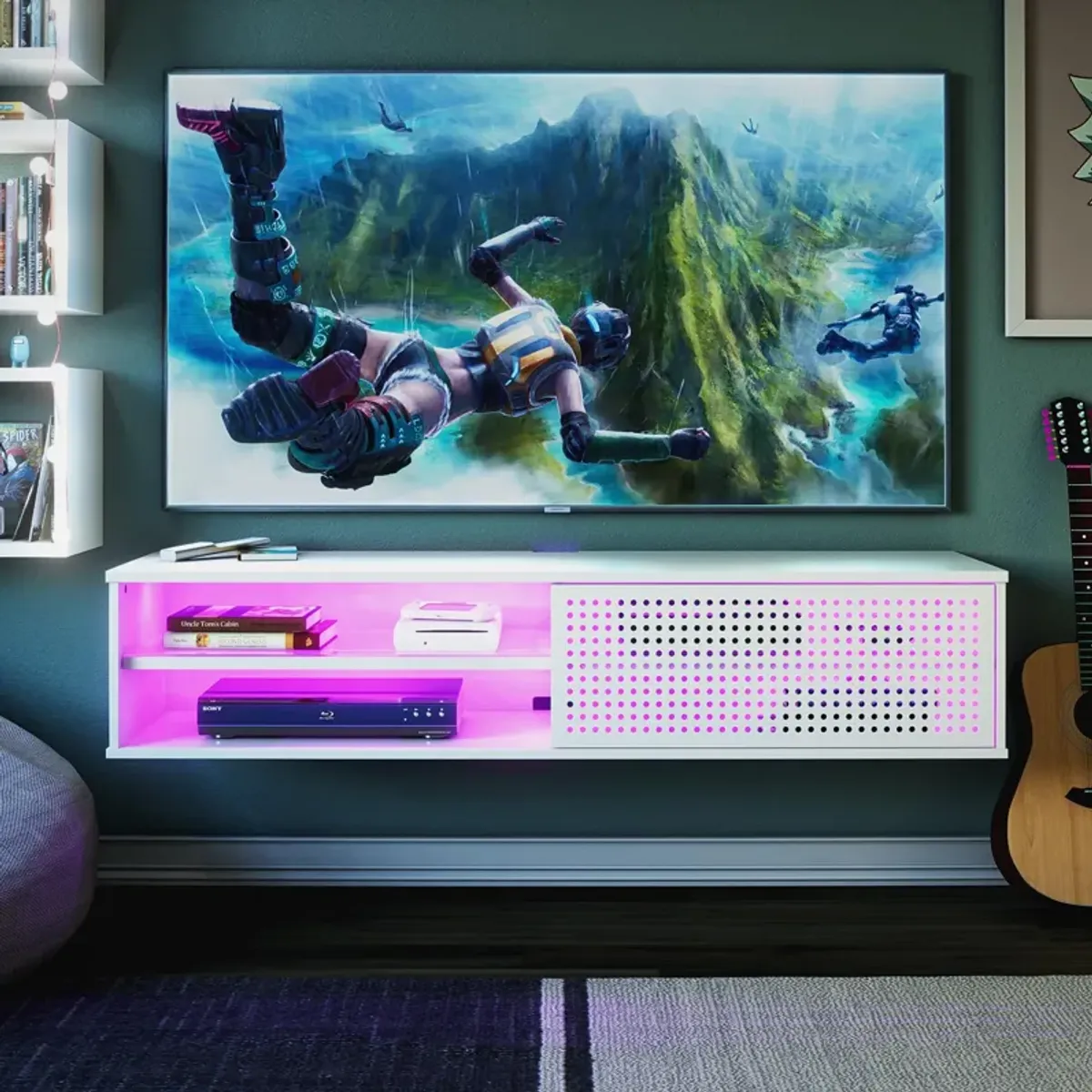 Glitch Floating TV Stand for TVs up to 60"
