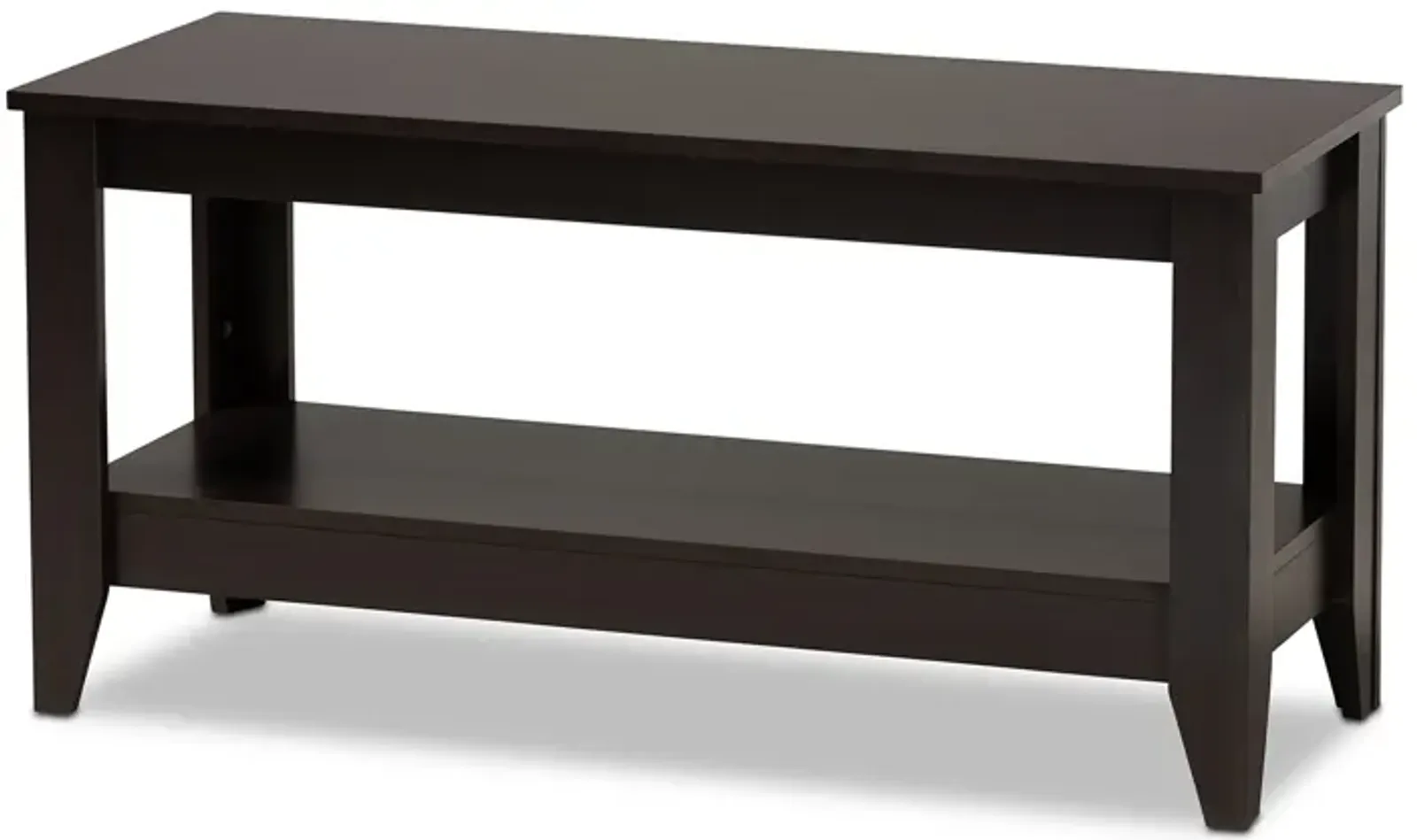 Baxton Studio Elada Modern And Contemporary Brown Finished Wood Coffee Table