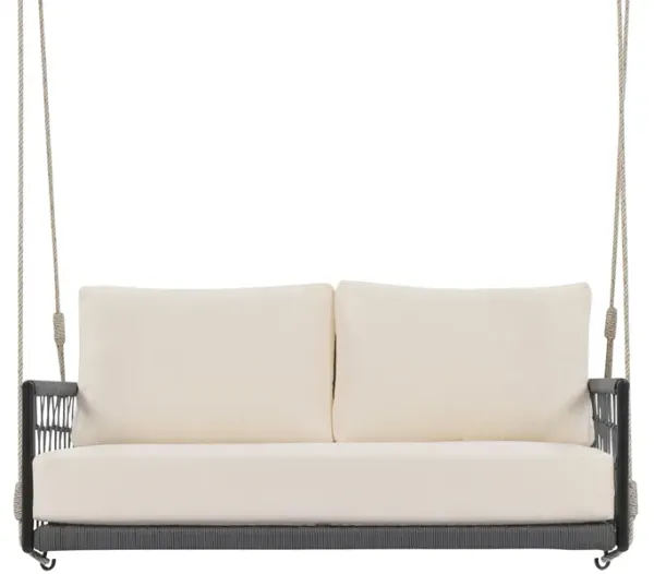 Merax Woven Rope Outdoor Swing Sofa