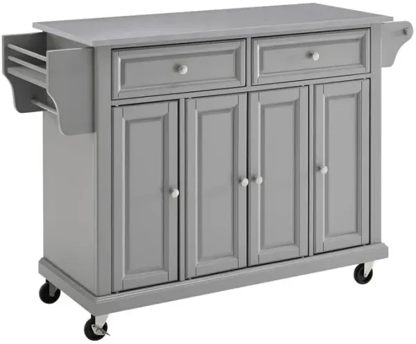 Full Size Stainless Steel Top Kitchen Cart