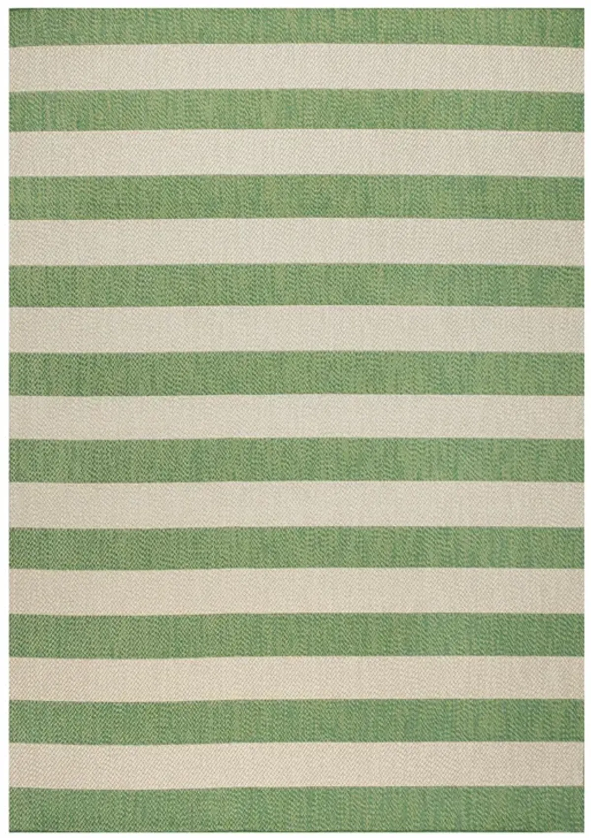 Negril Two Tone Wide Stripe Indoor/Outdoor Area Rug