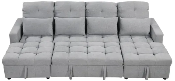 Merax Oversized U-shaped Sofa Versatile Sectional Sofa
