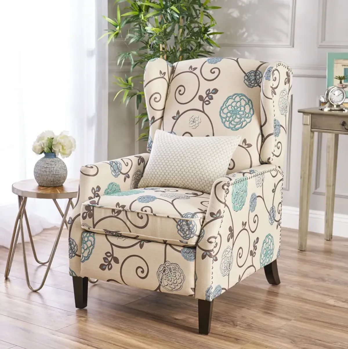 Merax Fabric Armchair Push Back Recliner