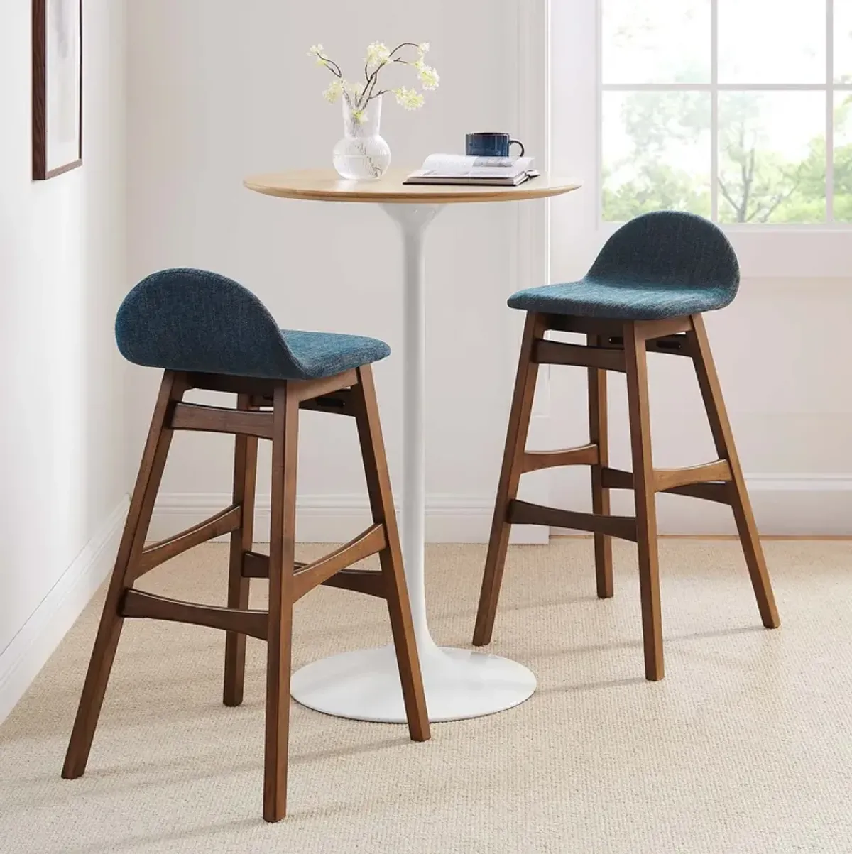 Juno Wood Bar Stool - Set of 2