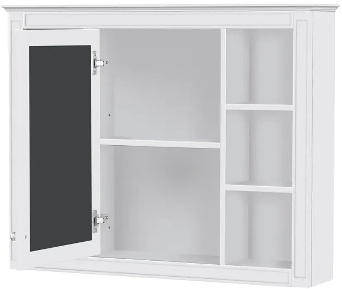 Premium Wall-Mounted Storage Cabinet with Mirror and Adjustable Shelves