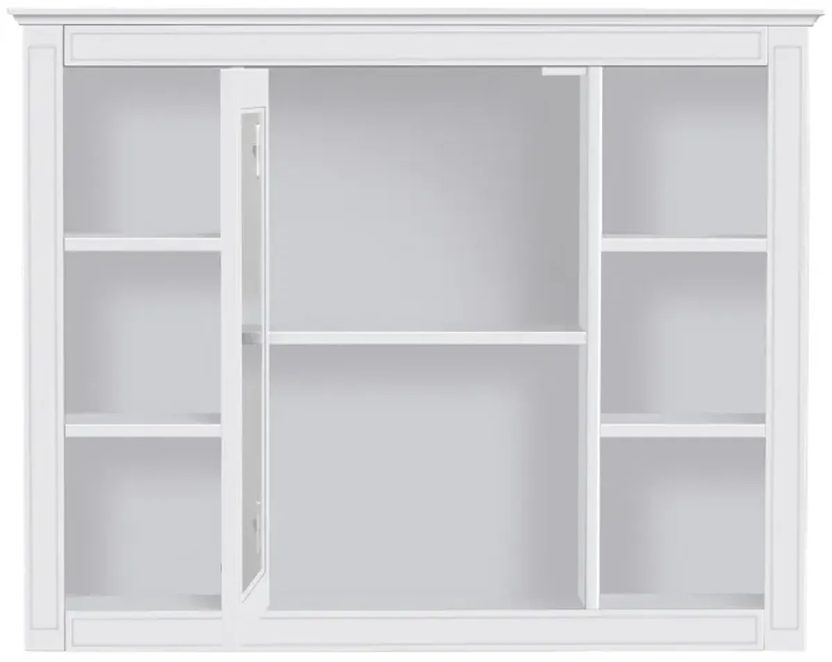 Premium Wall-Mounted Storage Cabinet with Mirror and Adjustable Shelves