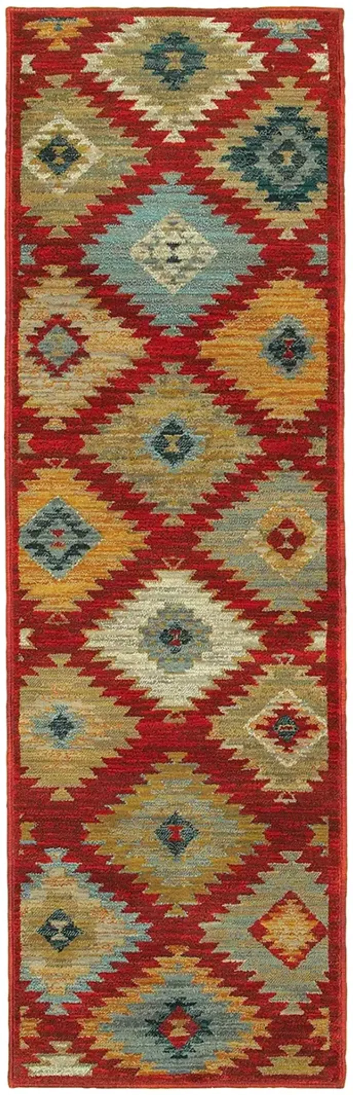 Sedona 2'3" x 7'6" Red Rug