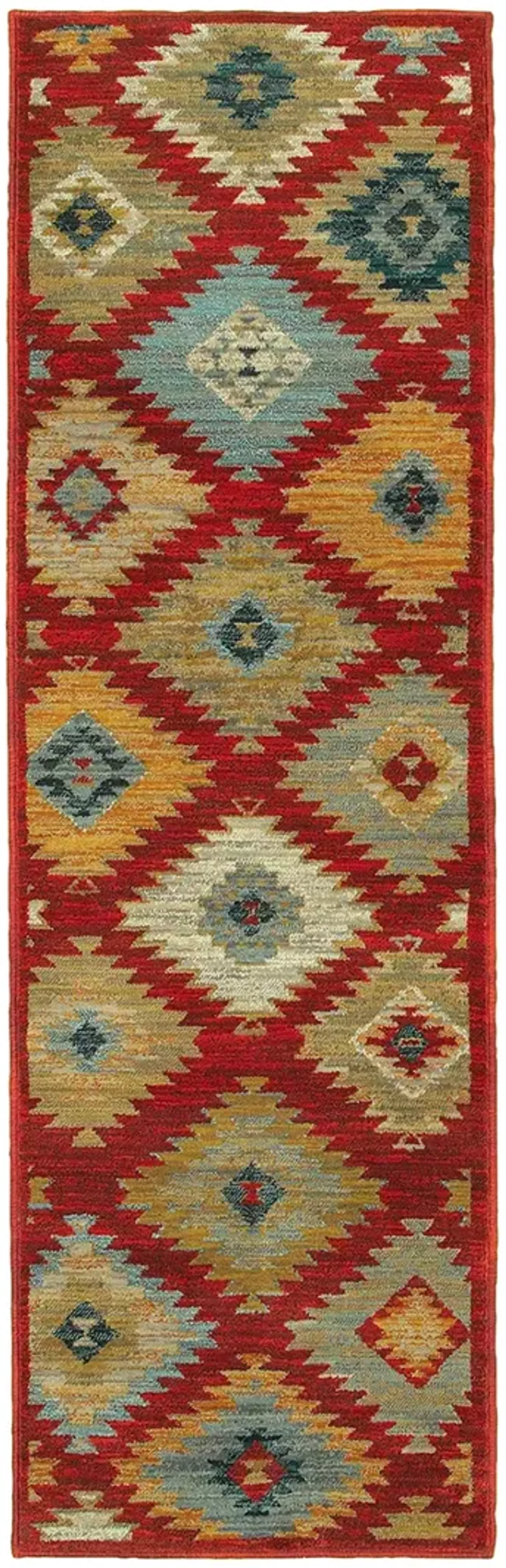 Sedona 2'3" x 7'6" Red Rug