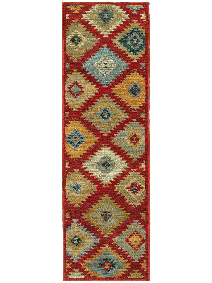 Sedona 2'3" x 7'6" Red Rug