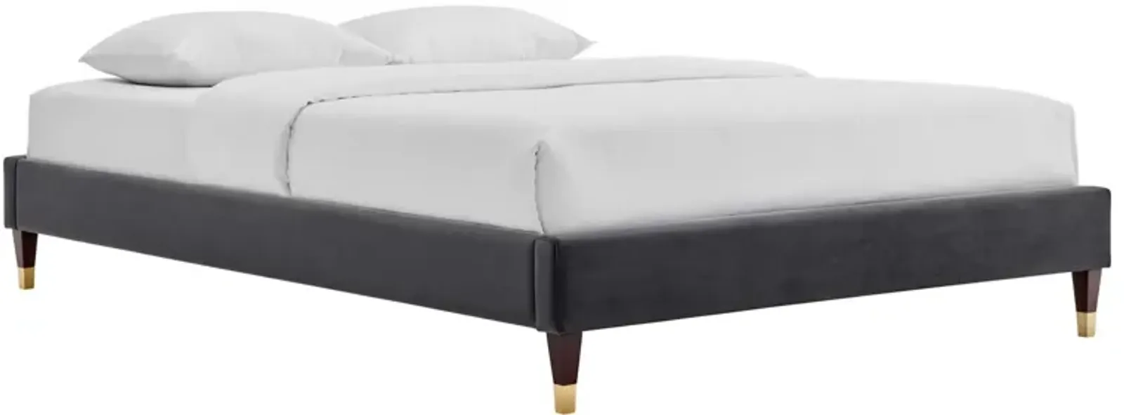 Modway - Harlow King Performance Velvet Platform Bed Frame