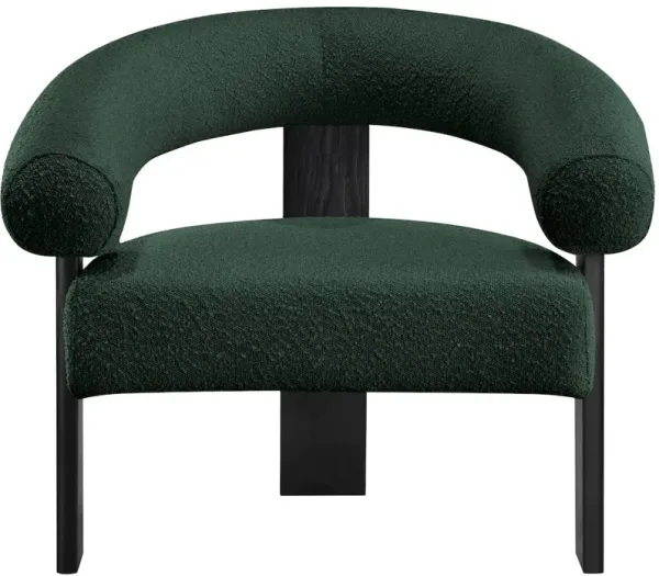 Meridian Furniture Winston Green Boucle Fabric Accent Chair