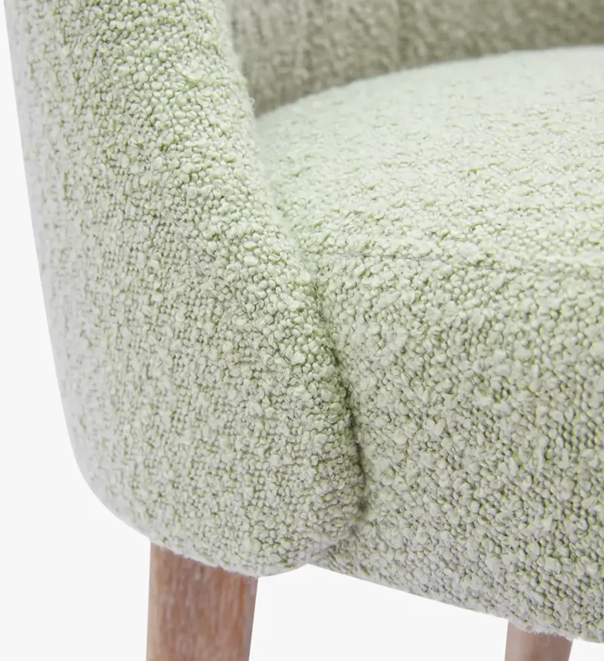 WestinTrends Genevieve Mid-Century Modern Upholstered Boucle Dining Chair