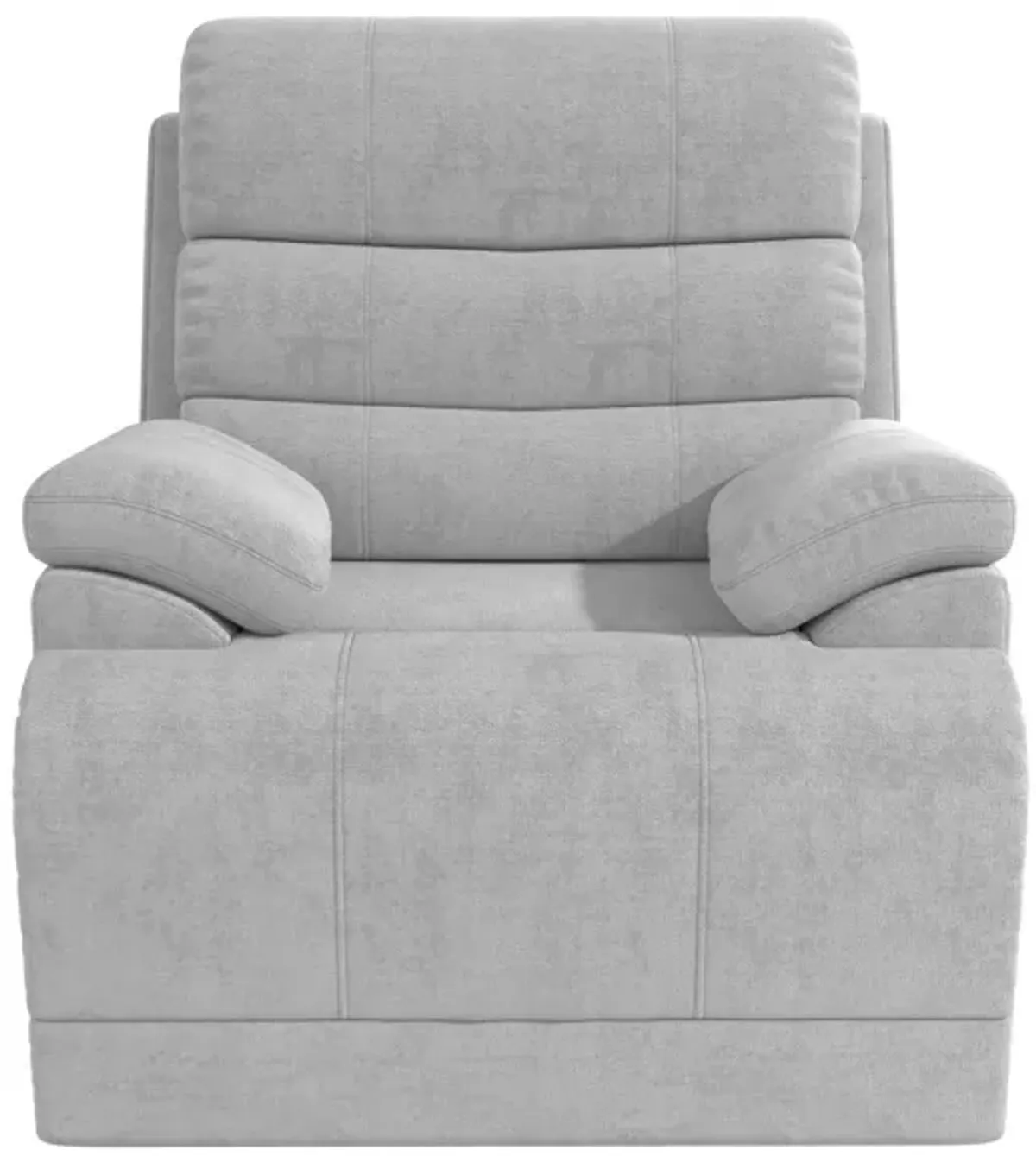 McAllen Recliner Chair, Light Gray Textured Fabric