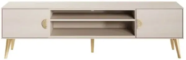 Haley Large TV Stand in White